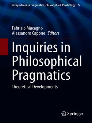 cover image of Inquiries in Philosophical Pragmatics